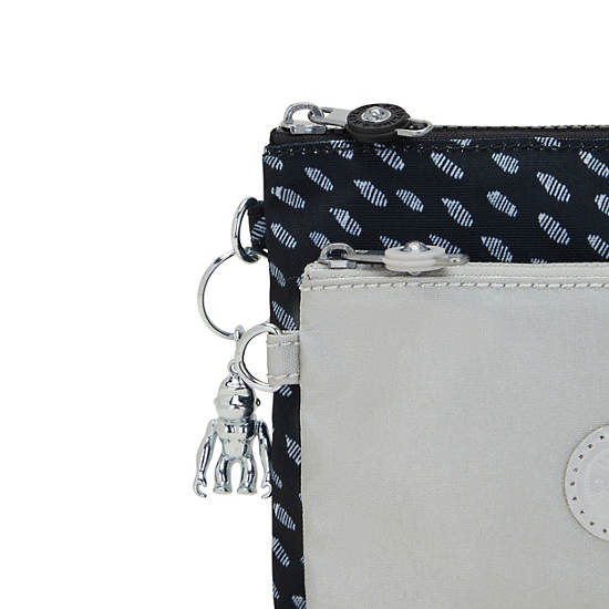Sacs Kipling Duo Pouch Printed 2-in-One Pouches Grise | FR 1096ZU